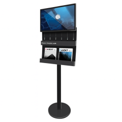LCD Charging Station with Brochure Holder