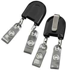 Double Retractable Badge Reel