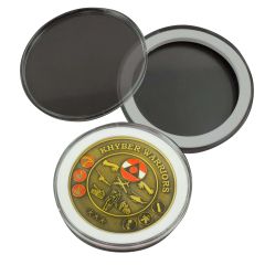 Clear Round Medal Case