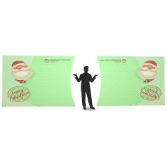 Oval Two Part Display Wall