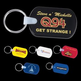 PVC Keyrings Rounded Rectangle - Custom Branded | Dynamic Gift NZ