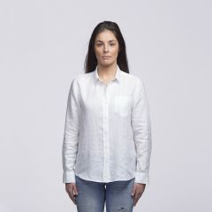 Womens White Linen Shirt